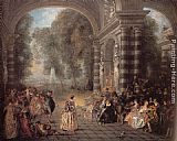 Les Plaisirs du bal by Jean-Antoine Watteau